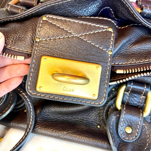 Chloe brown leather Paddington bag - Picture 14 of 16